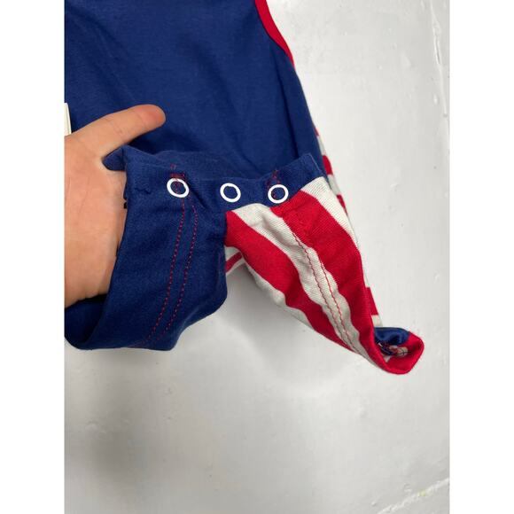NEW Vintage Healthtex USA Romper One Piece Red White Blue Size 6-9 Months - Picture 5 of 6